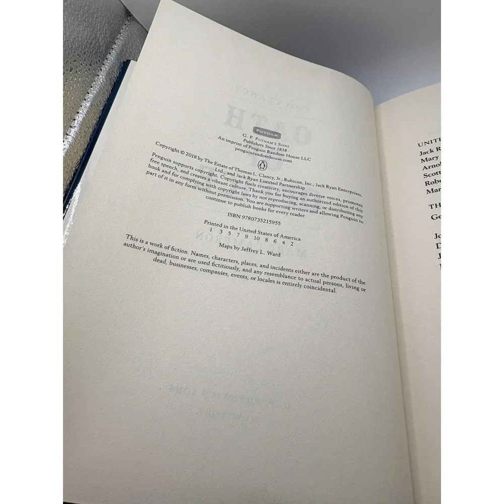 Tom Clancy Oath of Office - A‎ Jack Ryan Novel by Marc Cameron (2018, Hardcover)